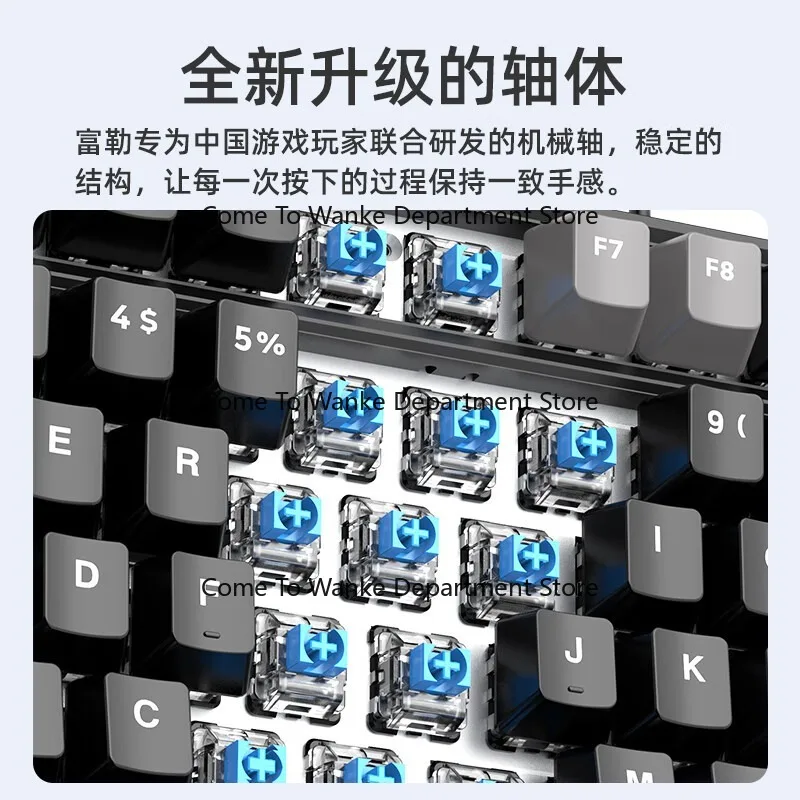 K99 Wired Mechanical Gaming Keyboard for eSports Internet Cafes, 99 Keys, Compatible with Desktop and Laptop for Office Use