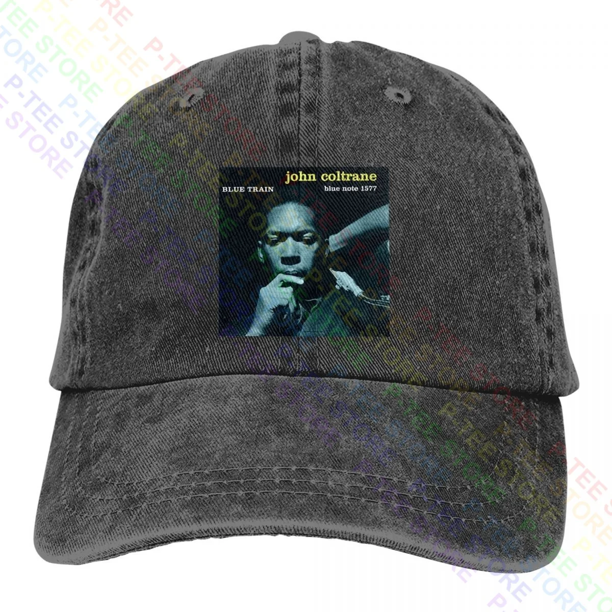 John Coltrane-Blue Train Jazz Icons Legends Miles Davis Washed Denim Baseball Cap Trucker Hats Trend