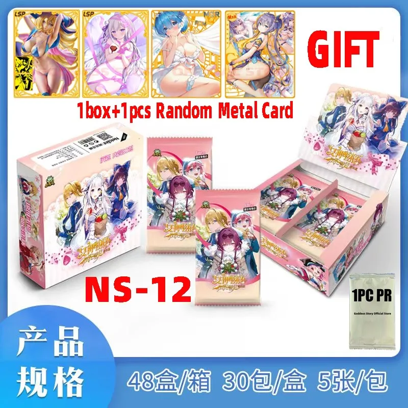 Tarjetas de Goddess Story Ns12 para niñas, caja de refuerzo Tcg, traje de baño, Bikini, caja de refuerzo de fiesta, juguetes, pasatiempos, regalo,