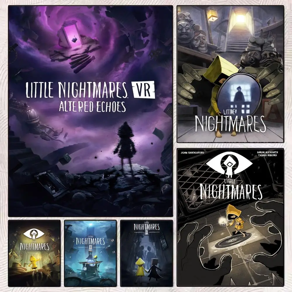 Game L-Little Nightmares Painting Calligraphy Modern Canvas Poster Wall Art Aesthetic Bedroom Decor for Cafe Home Gift