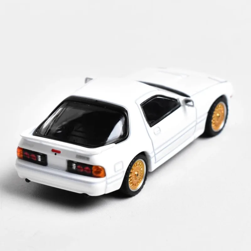 재고 1:64 Mazda RX7 FC3S 전시회 한정판 합금 자동차 모델, 소년 장난감, 어린이 선물, 성인 수집용 장식품.
