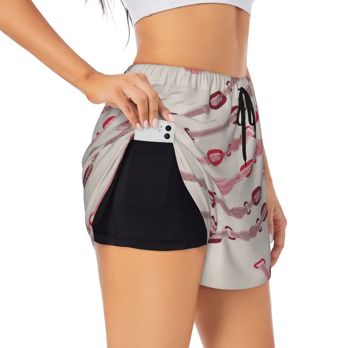 New Women's Clothing European And American Women's Clothing Ladies Casual Sports Double-layer Shorts