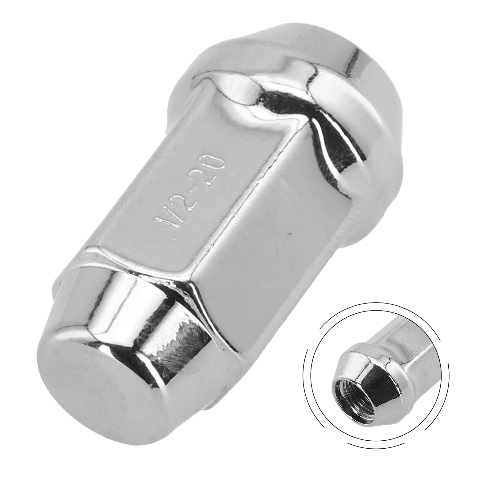 Car Lug Nut 6L2Z1012BA Lug Nut Vehicle Maintenance High Universality Fitment OE Number 6L2Z1012BA Silver Color