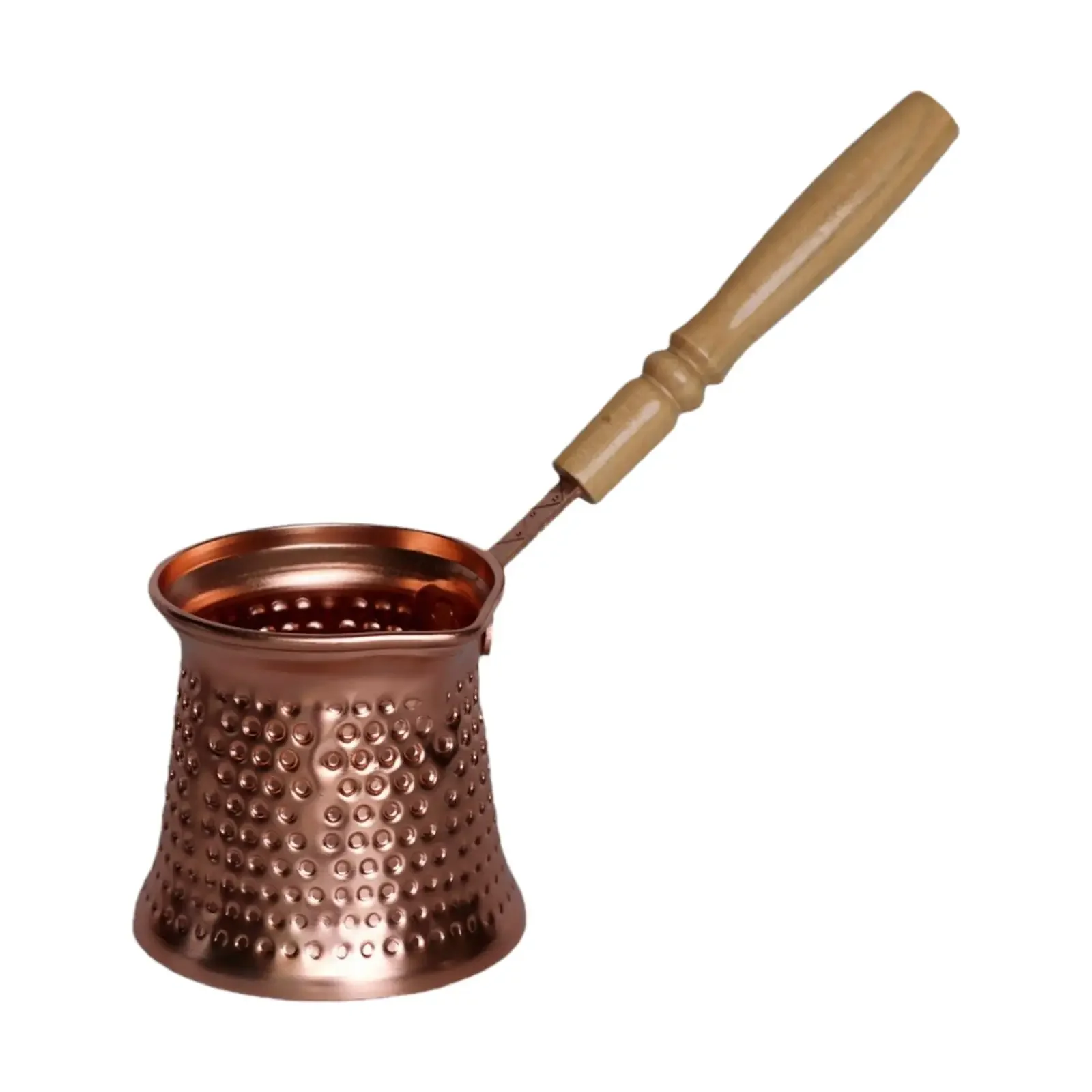 Turkish Coffee Pot Cezve, Stovetop Brewer for Traditional Turkiye Coffee, Bar & Kitchen Household Serving Pot view 4