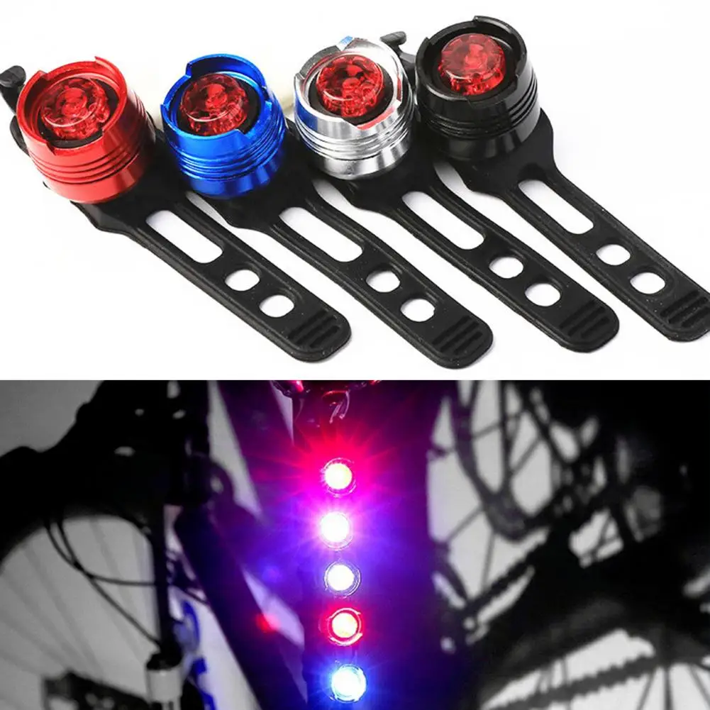 Bicycle Taillight Waterproof Bike Tail Light Multiple Lighting Modes Bike Taillight Riding Rear Light Safety Warning Tail Light