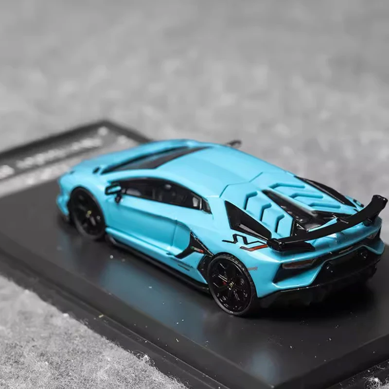 Moulé sous pression Original 1:64 échelle Aventador SVJ LP770-4 alliage modèle Simulation décoration loisirs Souvenirs Collection affichage statique