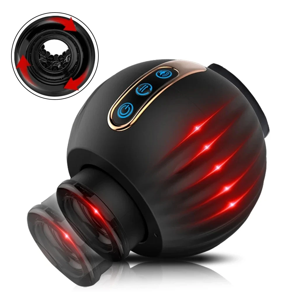 Telescopic Rotation Piston Automatic Male Masturbator Cup Open-ended Simulation Relaxation Adult Toy for Men Daily Use