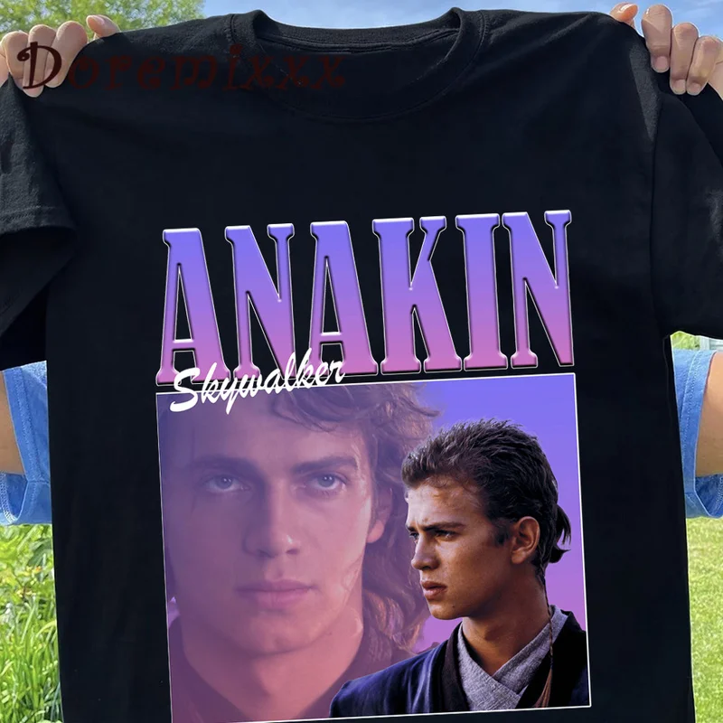 Hip Hop Men T Shirt Gothic Anakin Skywalker Graphic Tshirt Female T-Shirt Women Harajuku Casual Tshirts Summer Short Sleeve Tees