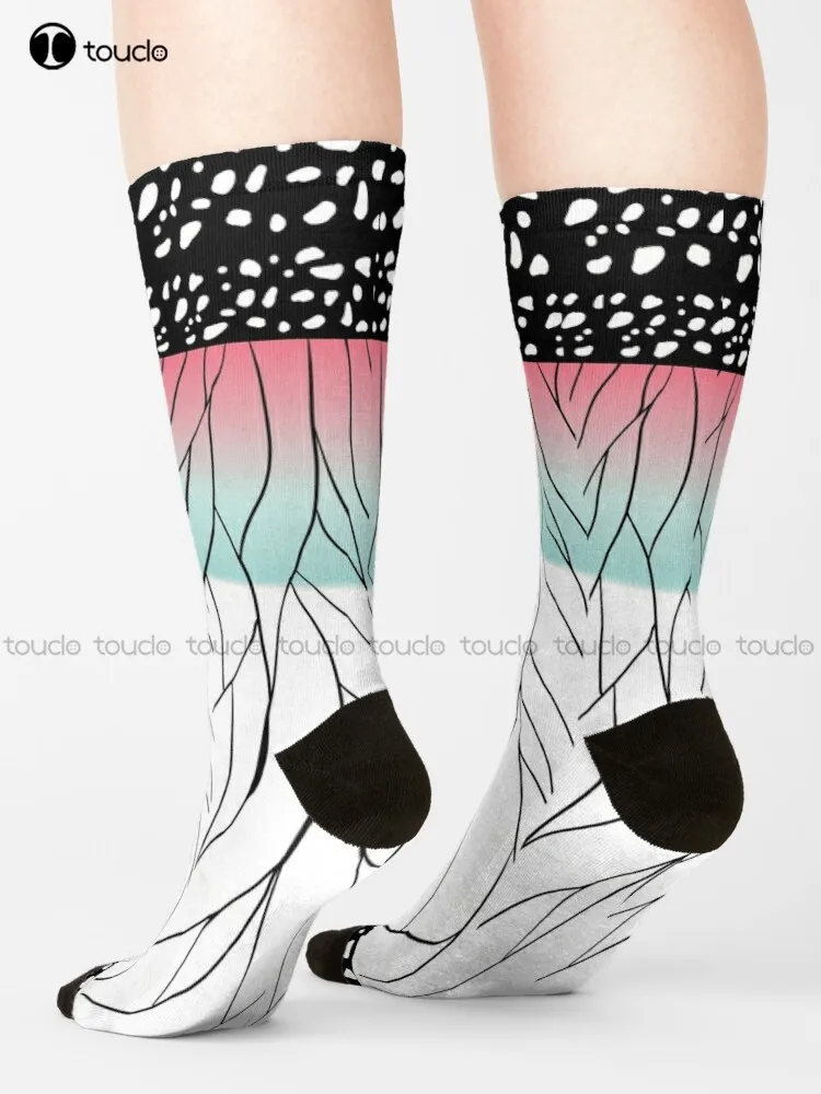 Shinobu Kocho Demon Slayer Socks Girls Socks High Quality Cute Elegant Lovely Kawaii Cartoon Sweet Harajuku Cotton Comfortable