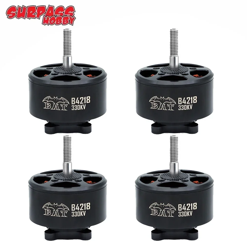 4 unids/lote SURPASS Hobby B4218 330KV 560KV Motor sin escobillas Compatible con hélice de 13-14 pulgadas para Dron RC FPV de largo alcance