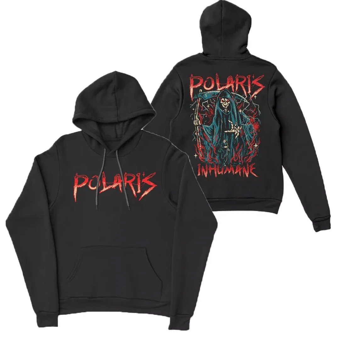 

Heavy Metal Rock Aesthetic Hoodies Sweatshirt POLARIS Hoody Tops Harajuku Streetwear Hip Hop Hooded Clothes