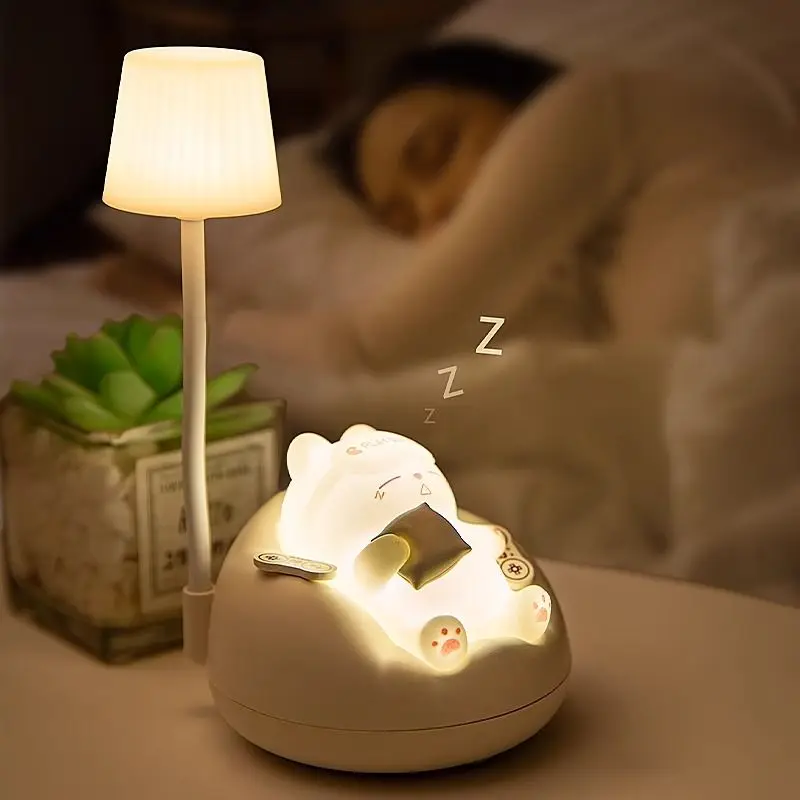 Veilleuse chat aste pour enfants, protection douce des yeux, lampe de chevet créative, cadeau de sommeil pour enfants, escales de chambre à coucher, nouveau