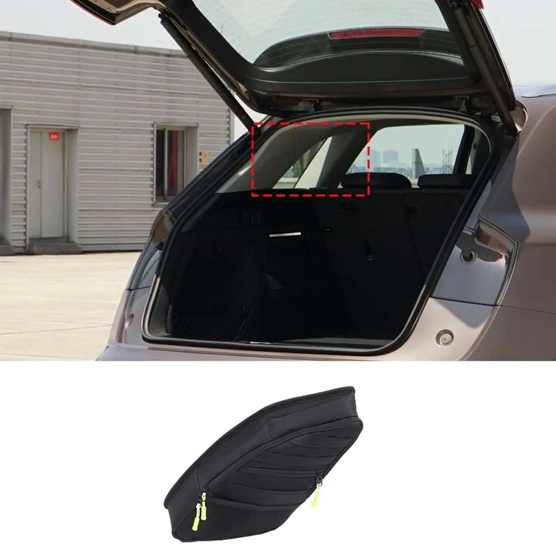 Trunk Side Window Storage Bag Oxford Cloth Rear Quarter Window Organizer Stowing Tidying Car Storage Supplies For Audi Q5L 2018