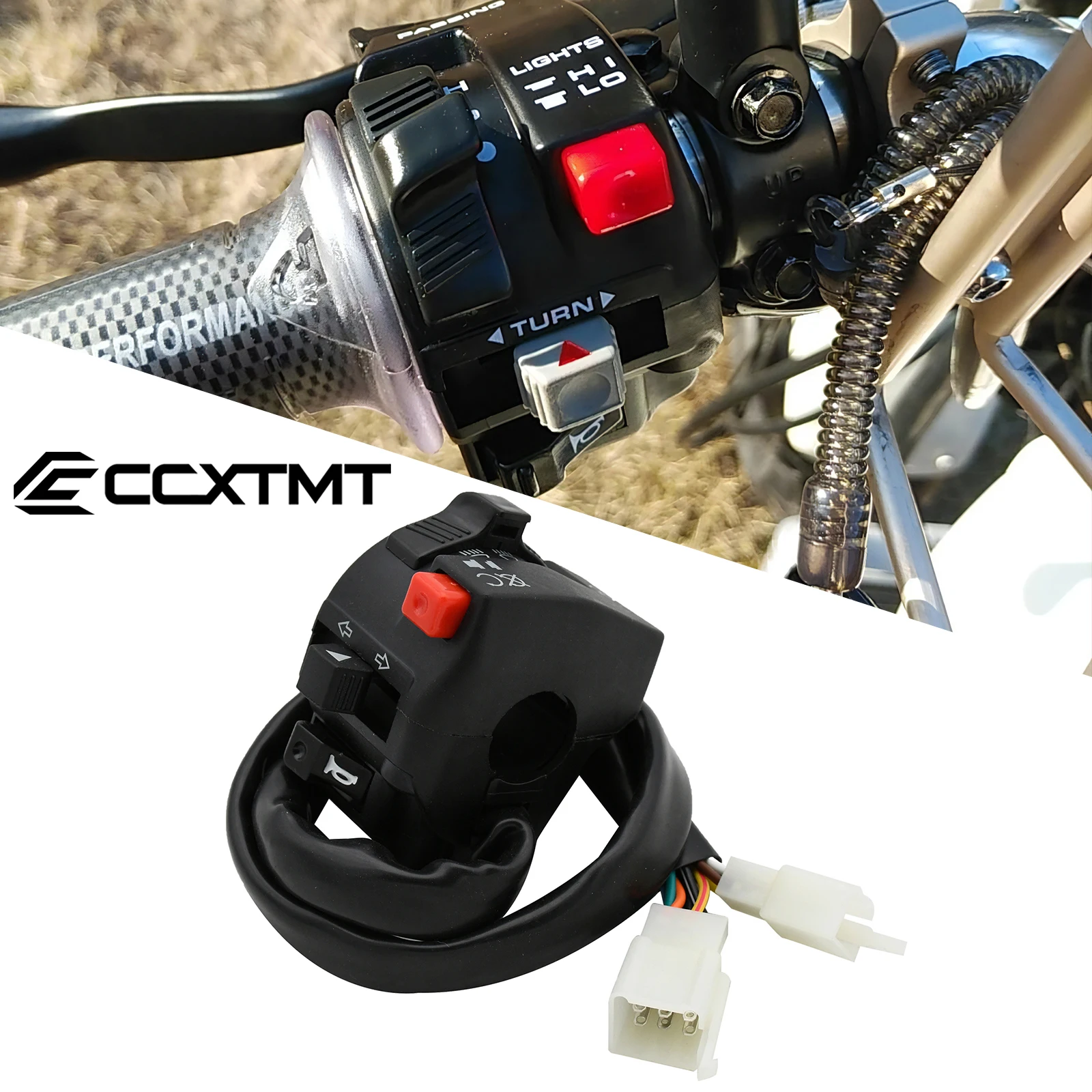 

Motorcycle Electric Start Switch Horn Turn Signals Indicator Switch Far Near Light Button For Yamaha KTM Honda Kawasaki ATV Etc