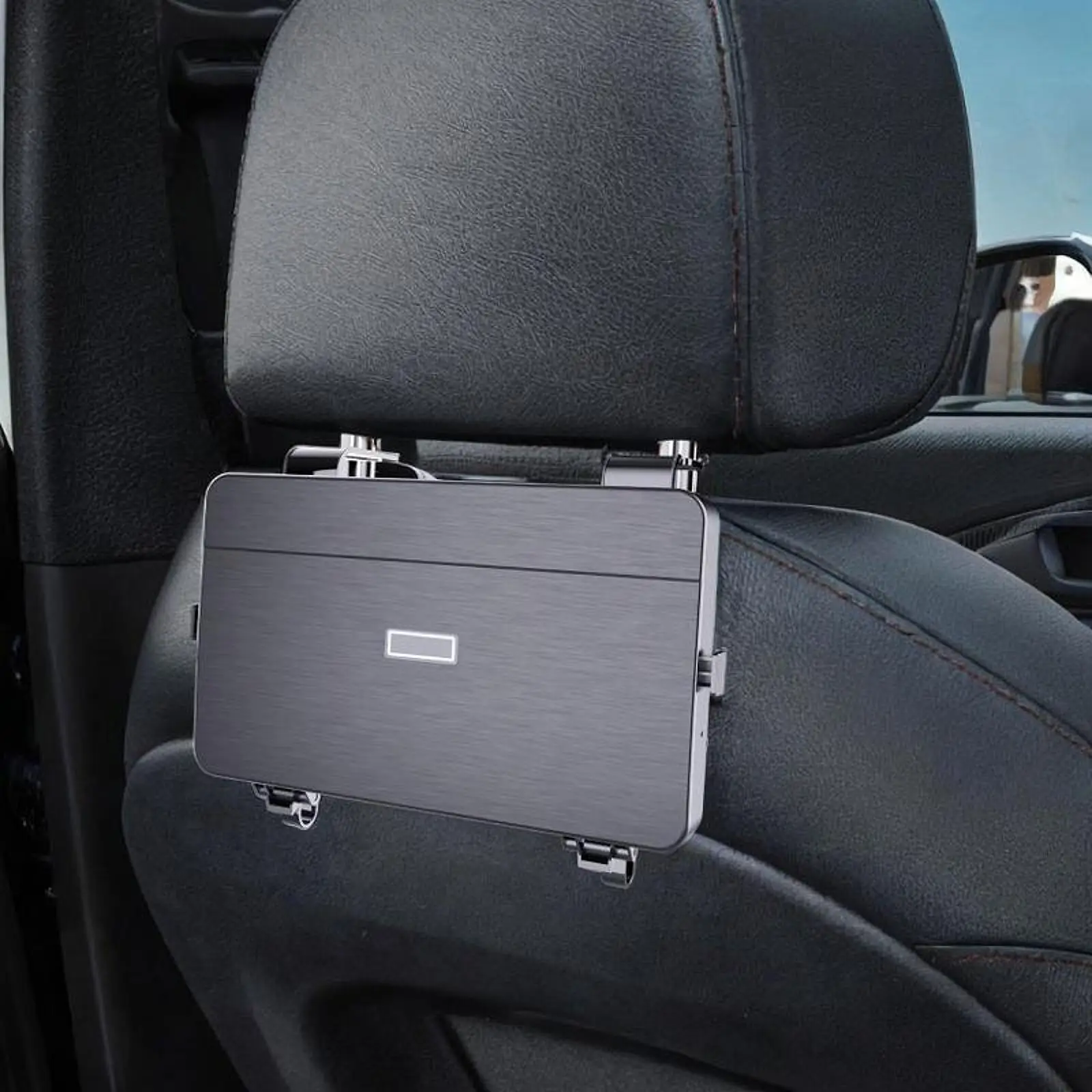 

Generic Car Backseat Table Food Tray Cup Holder, Multifunctional, Car Interior, Auto Headrest Table for Snack Travel