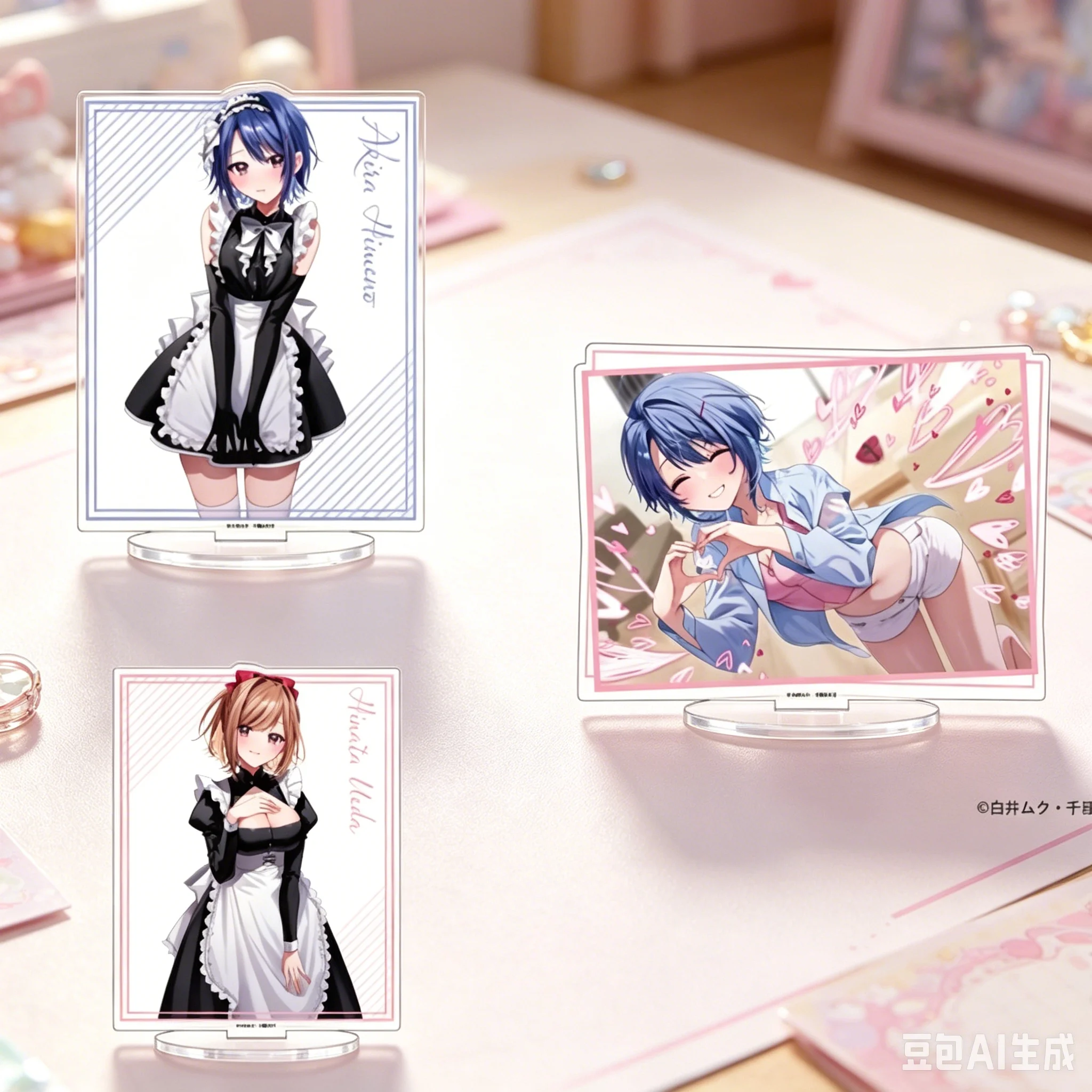 New Anime Actually, my step-sister always feels Acrylic standing desktop ornaments and small presents signs as gifts for friend