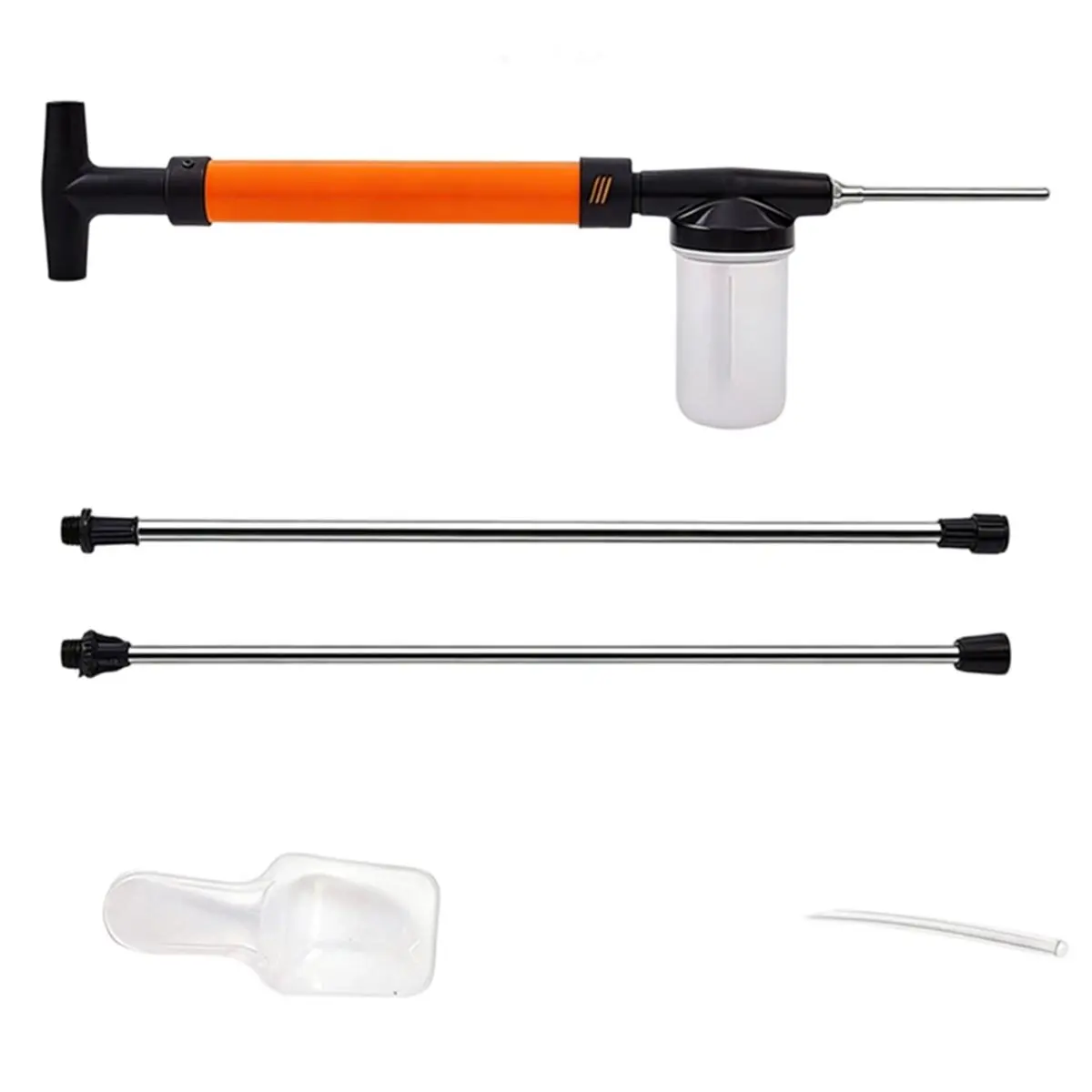 REST Diatomaceous Earth Powder Duster with Extendable Rod, Large Capacity & Adjustable Settings 120ml Capacity Tank