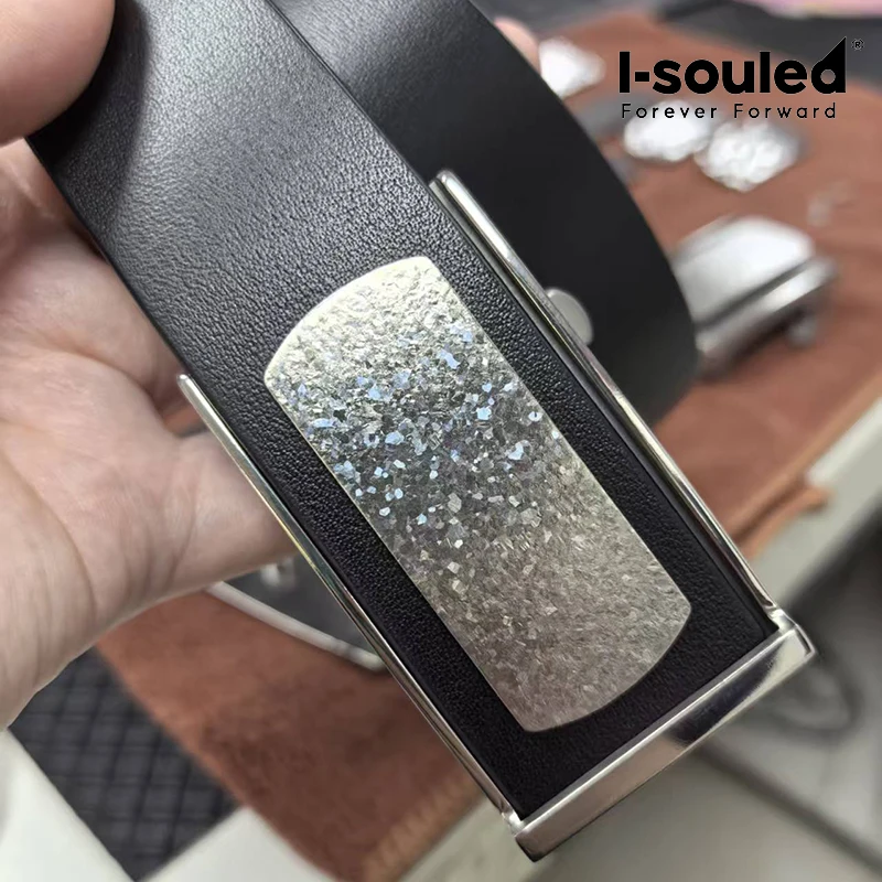 

Men‘s Pure Titanium Automatic Belt Buckle Business Luxury No-Scratch Hypoallergenic 3.5cm