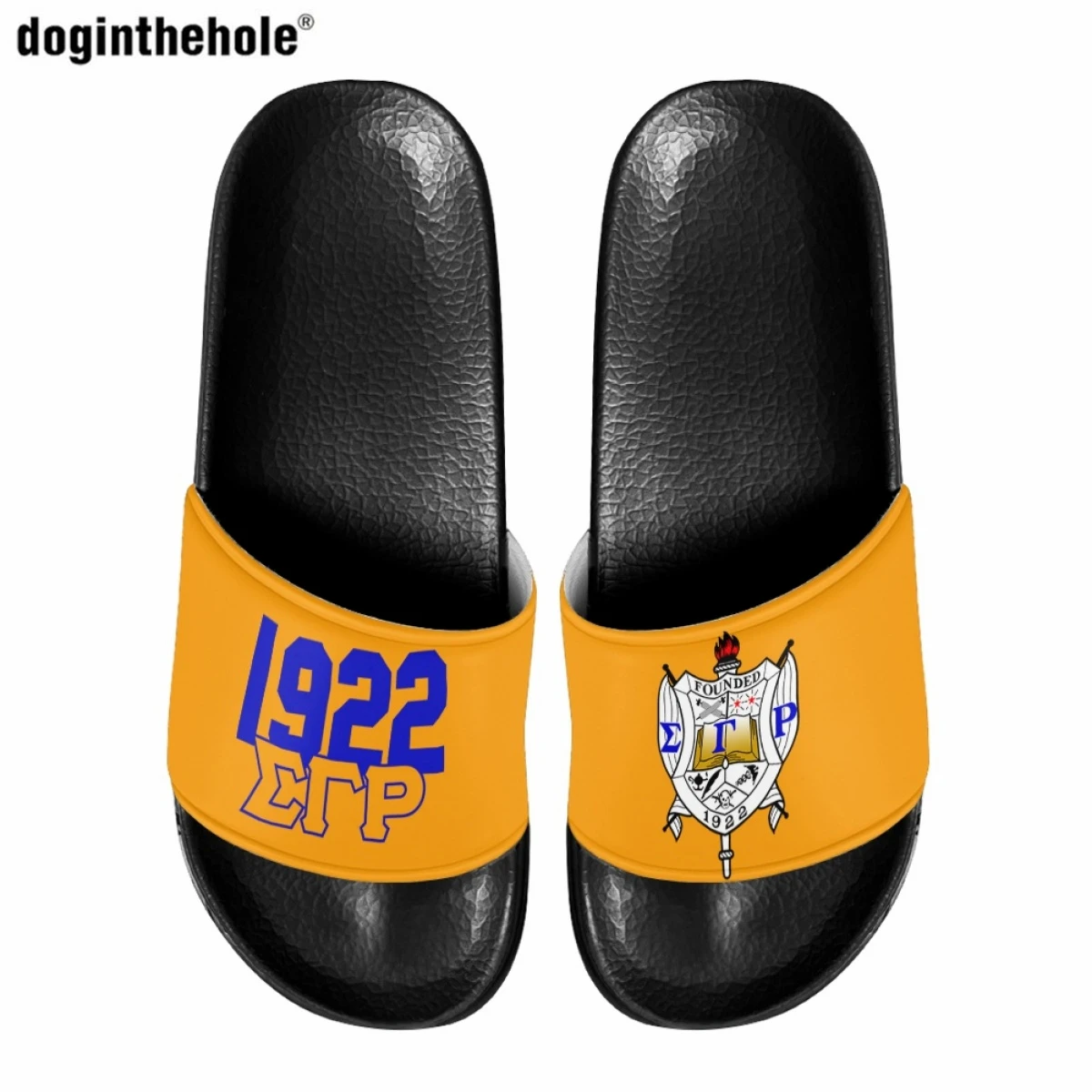 Doginthehole Sigma Gamma Rho Sorority 1922 Women's Summer Fashion Comfor Slippers Home Anti-Slip Slippers Men's Wading Sandals