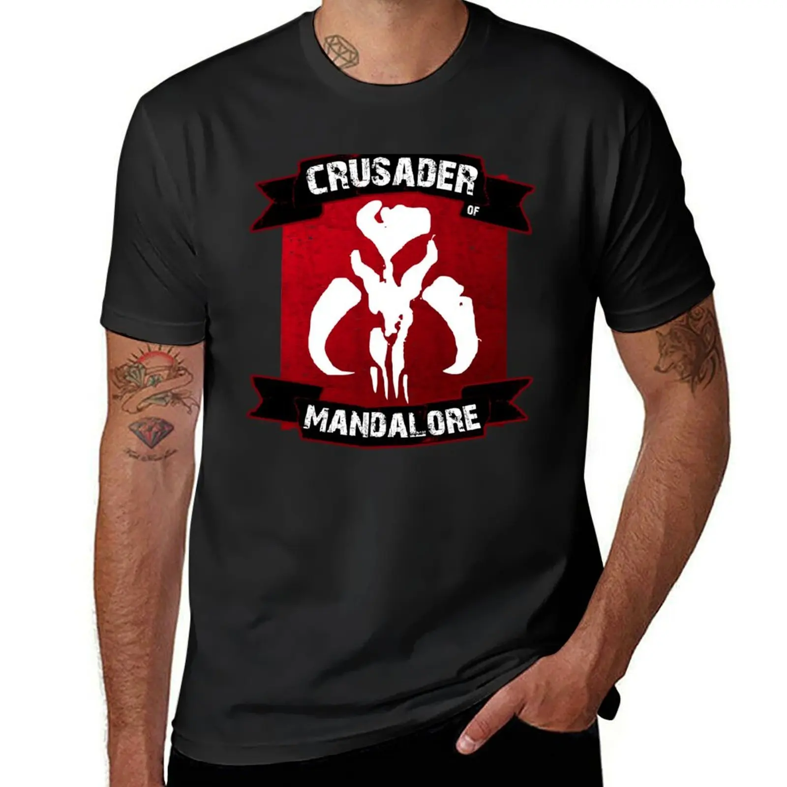 

Crusader of Mandalore T-Shirt vintage vintage clothes heavyweights summer top mens graphic t-shirts pack