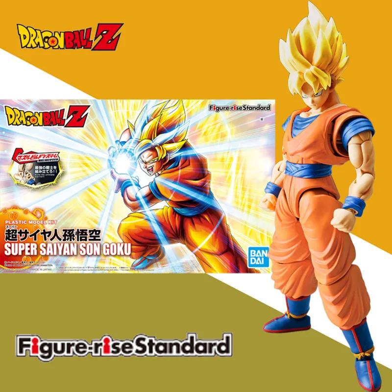 

Bandai натуральная/оригинальная фигурка Dragon Ball, стандартная SUPER SAIYAN SON GOKU, аниме-фигурки, игрушки для рождественского подарка