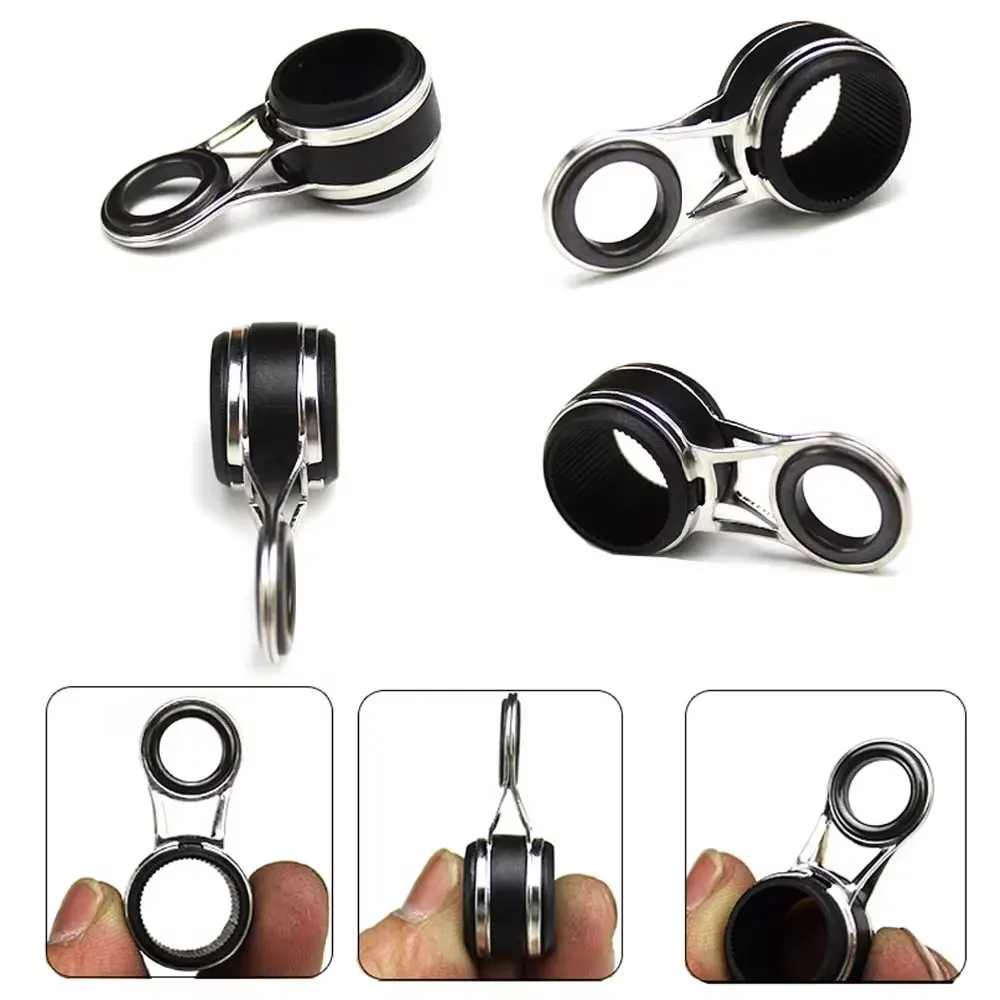THKFISH 55pcs Fishing Rod Guides Top Tip Repair Set 2mm-18mm Spinning Ceramics Ring Fishing Rods Top Tips Replacement Kit