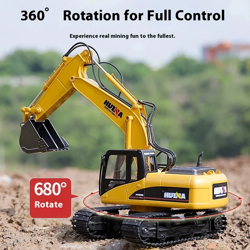 

Huina 1535 2.4G 15ch Rc Excavator Toys Simulation Remote Control Excavator Truck 1/14 Rc Engineering Rc Truck Toys Gift
