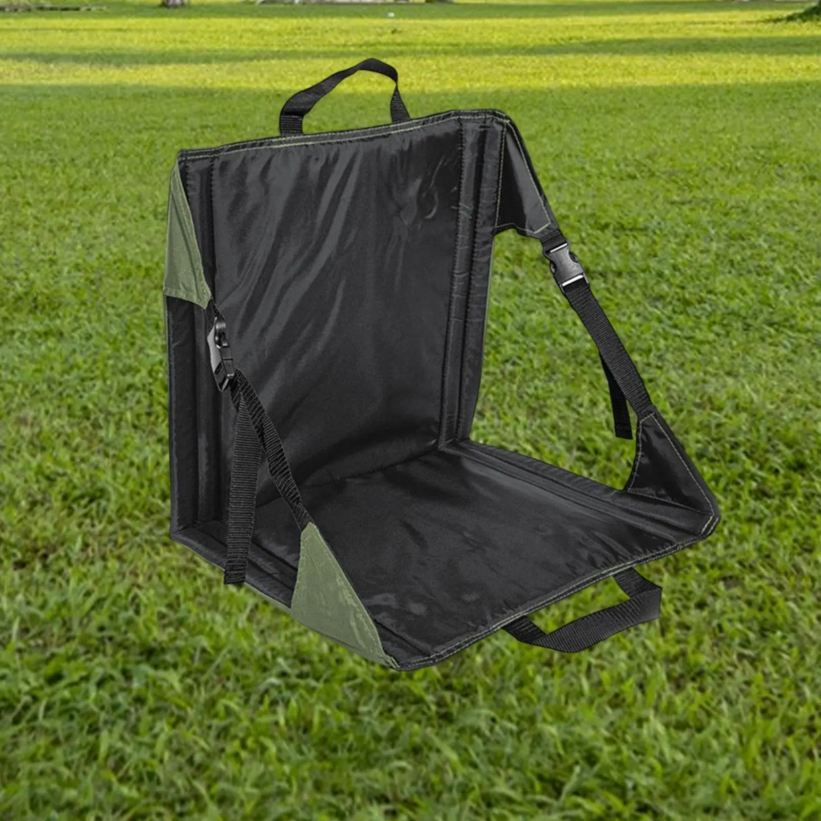 

Convenient Backrest Camping Cushion with Handle Reusable Professional Outdoor Sitting Pad for Park Beach Fishing Travel Hiking