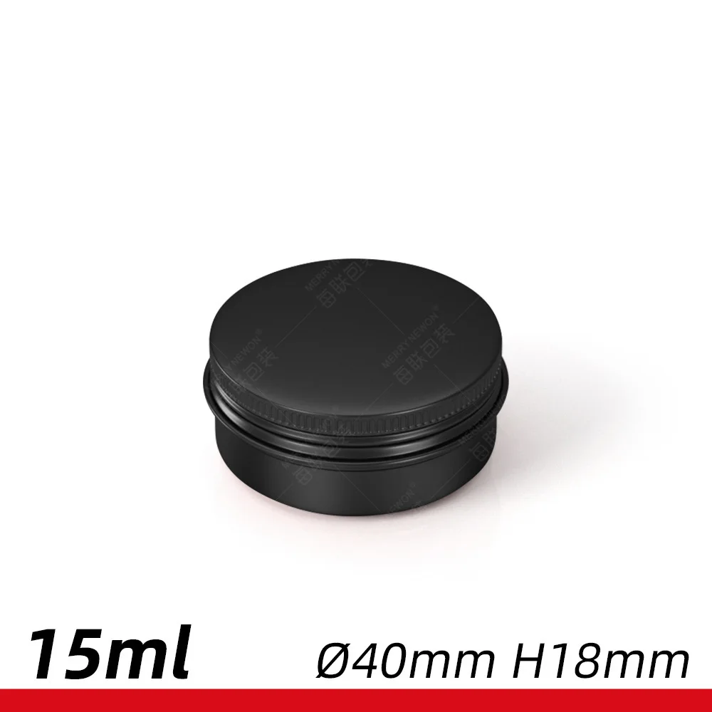 

15g gold black white tin container box aluminum screw lid can jar small packaging for cosmetics