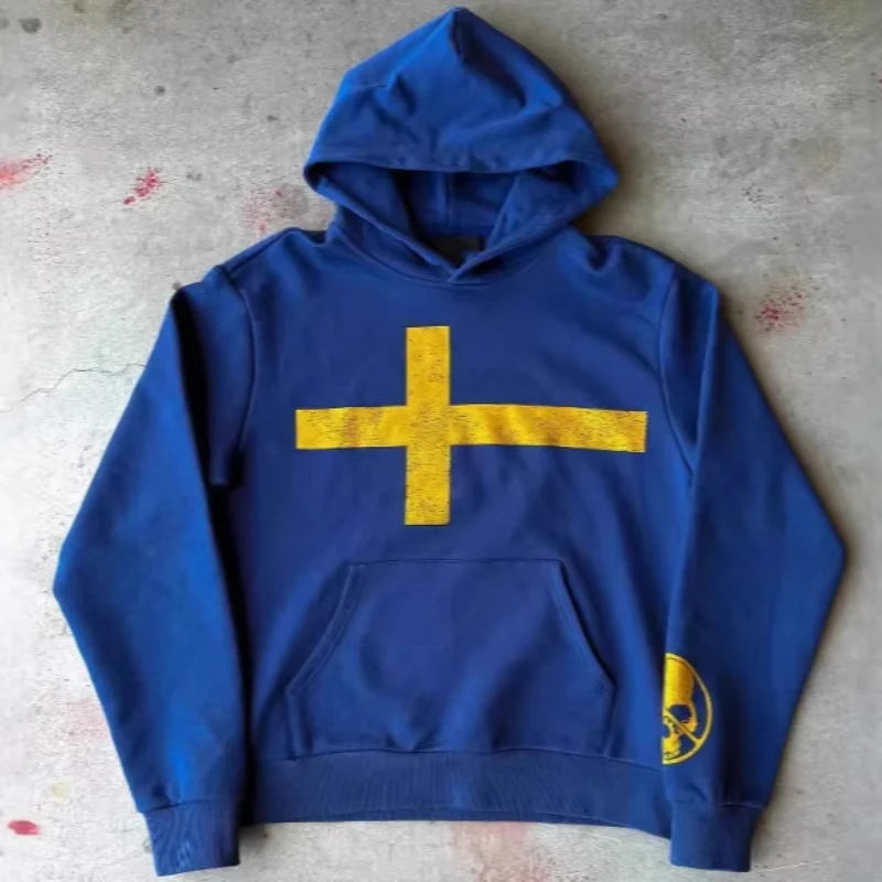 Europäische und amerikanische Gothic Highstreet-Mode, vielseitiger Hoodie-Sweatshirt, Herbst/Winter Hip-Hop-Rock-Streetwear-Hoodie-Top, Emo – Detail 13