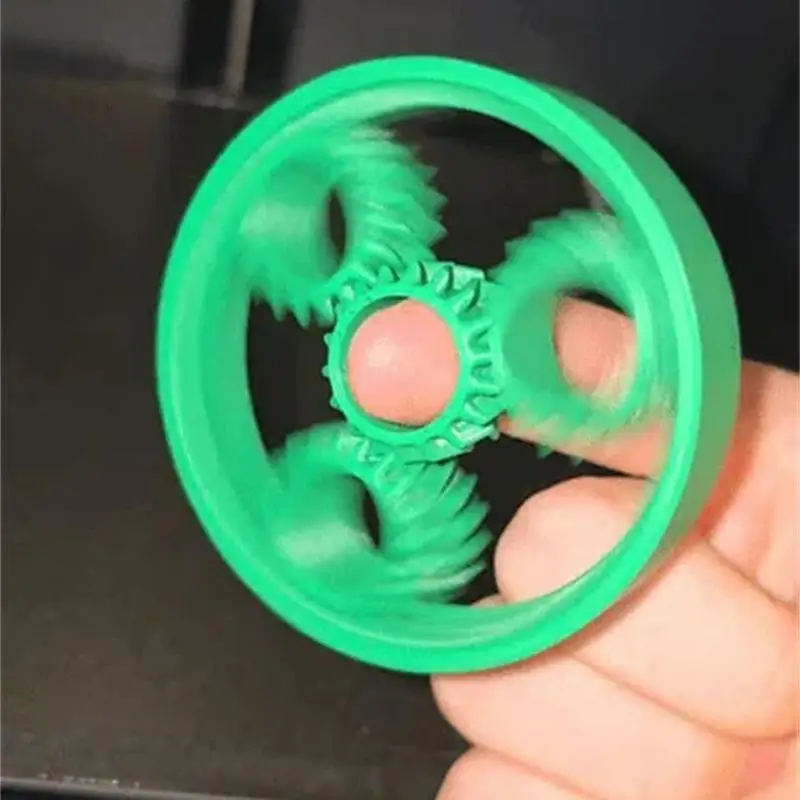 3D Printed Gear Gyro Fidget Gear Sphere Cube, Fidget Toy, Gear Chain, Gyro Atividade Giroscópio, Alívio do estresse para adultos