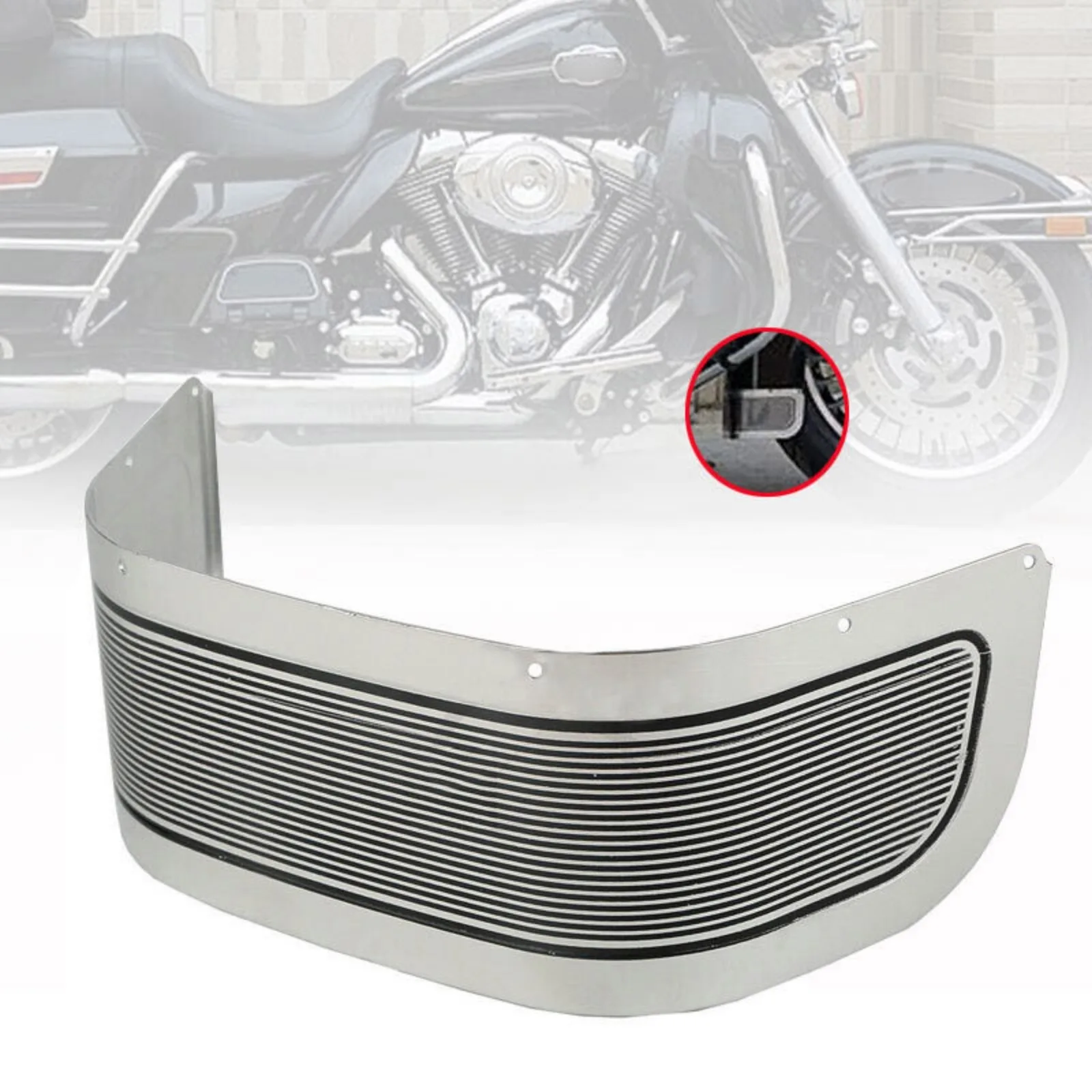 

Aluminum Front Fender Trim Skirt For Harley Touring Electra Glide FLHR 14-19