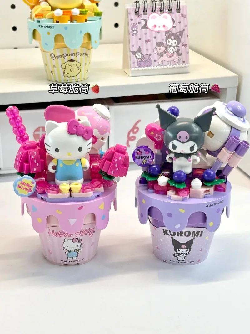 New Keeppley Sanrio Building Blocks Hello Kitty Kuromi Pochacco
