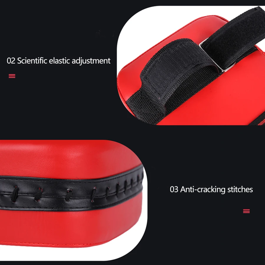 Boxing foot target pad showing its size and design