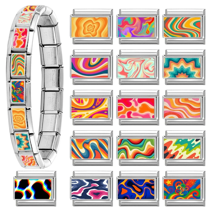 جديد جميل الحيوانات الأليفة القطط والكلاب وصلات سحرية إيطالية تناسب 9 مللي متر سوار الفولاذ المقاوم للصدأ النساء الرجال DIY بها بنفسك صنع المجوهرات