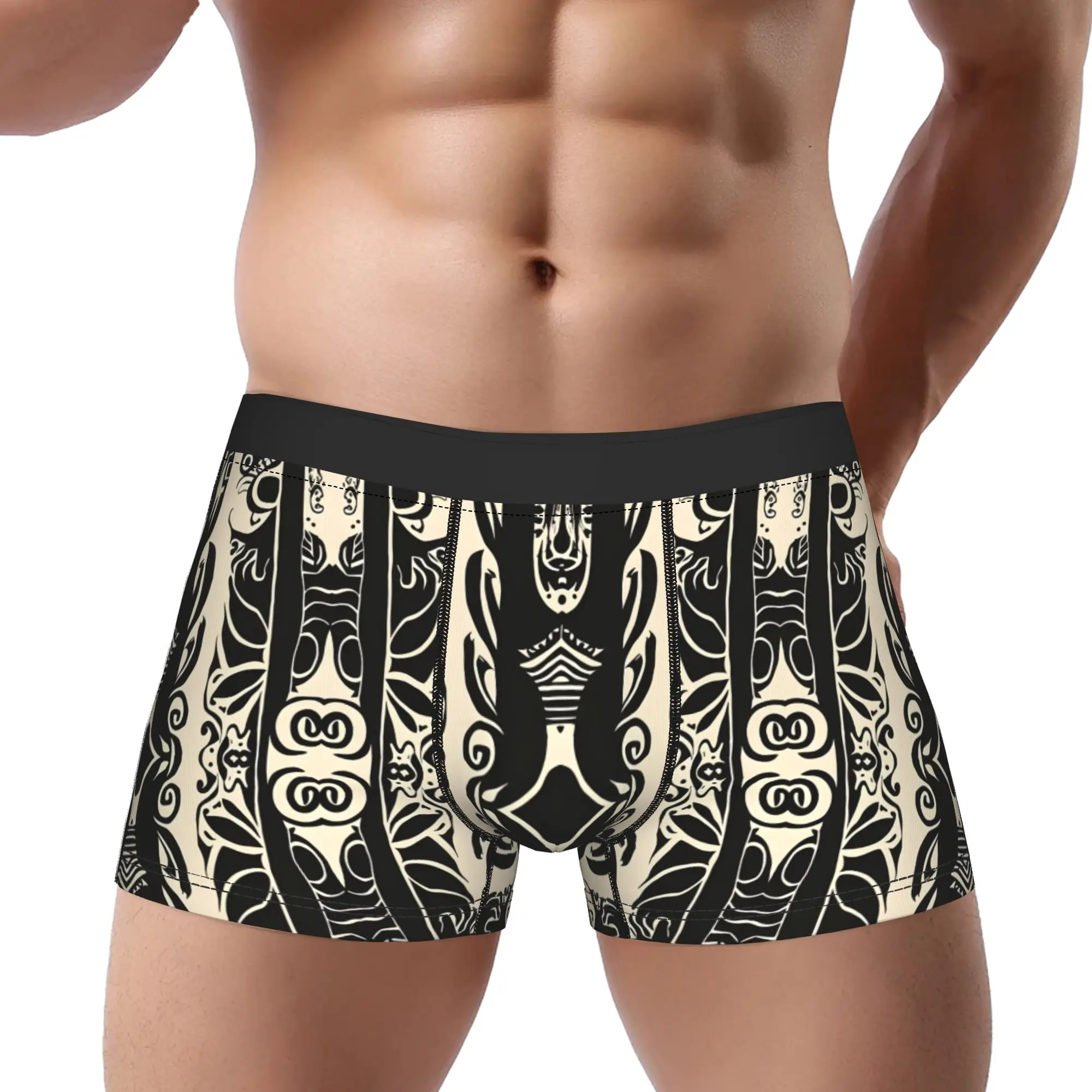 

Новозеландские трусы с узором Paua Māori Koru, дышащие трусики, мужское нижнее белье, вентилируемые шорты Māori Paua, боксеры