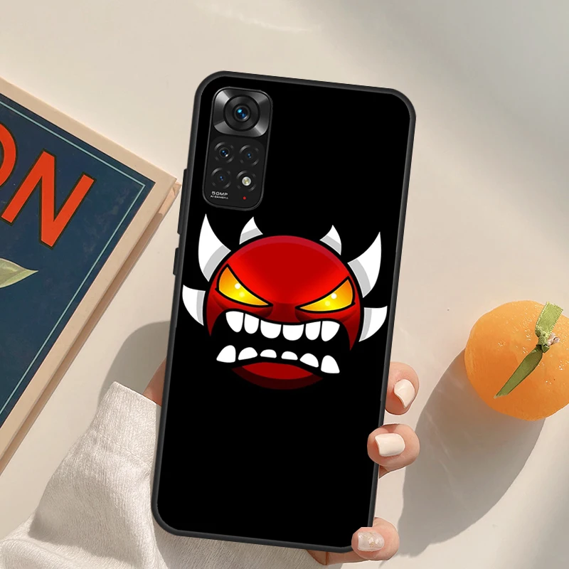 Geometry Dash Case For Xiaomi Redmi Note 10 11 8 9 12 Pro Redmi Note 12S 11S 10S 9S 9C 10C 10A 12C Coque
