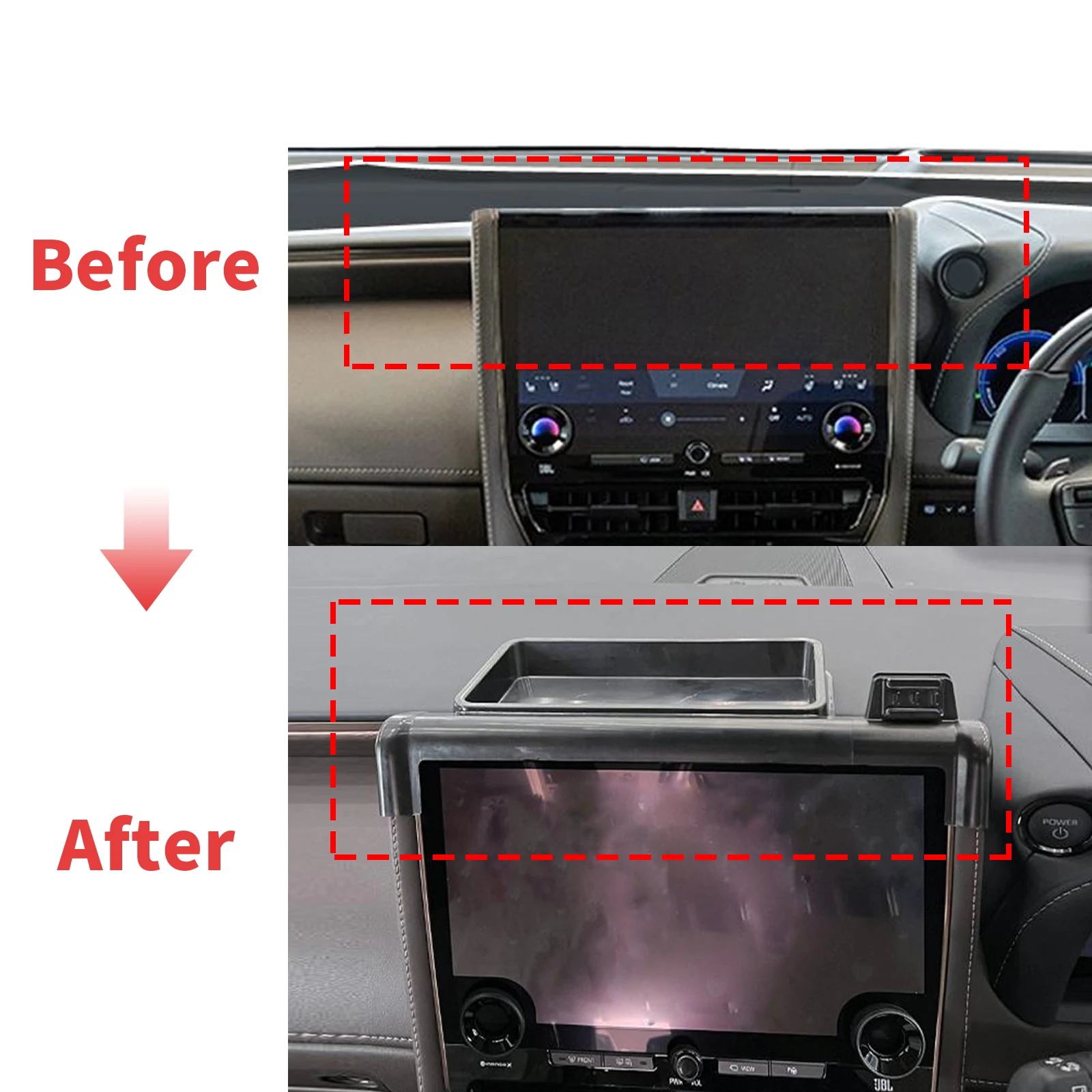 for Toyota Alphard Vellfire 40 AH40 2023 2024 2025 RHD ​​​​Phone Holder, Dashboard Screen Mount Bracket Easy Installation​​ Car
