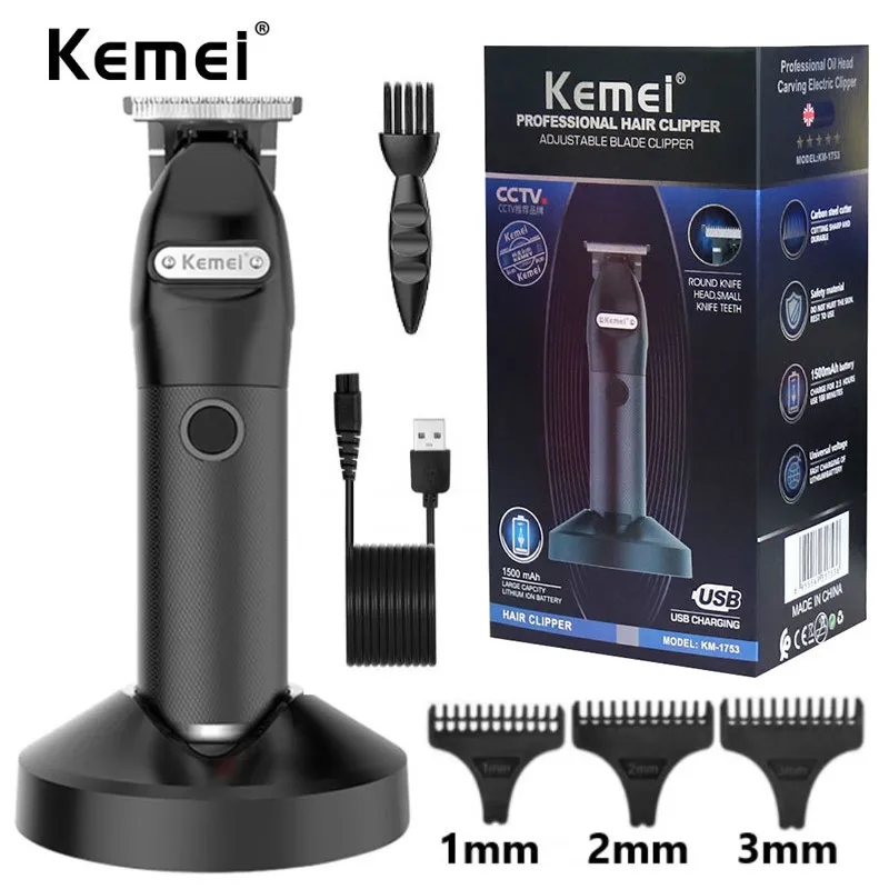 

kemei 1753 pro corded cordless men electric hair trimmer professional barber hair clipper beard haircut machine rechargeable