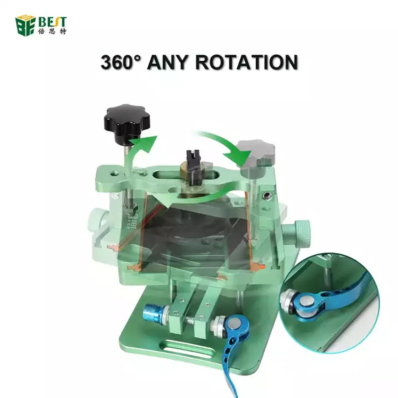 BST-001S3 360° Rotating Strong Fixture Universal Mobile Phone Heating Free Screen Back Cover Rear Glass Removal Separation Clamp