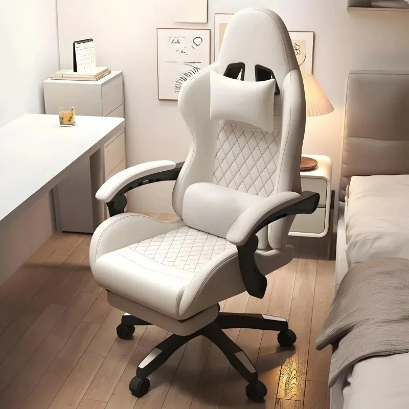 Big and Tall Gaming Chair 350lbs, Ergonomic Computer Chair for Adults with Footrest, PU Leather Massage Lumbar Support High Back