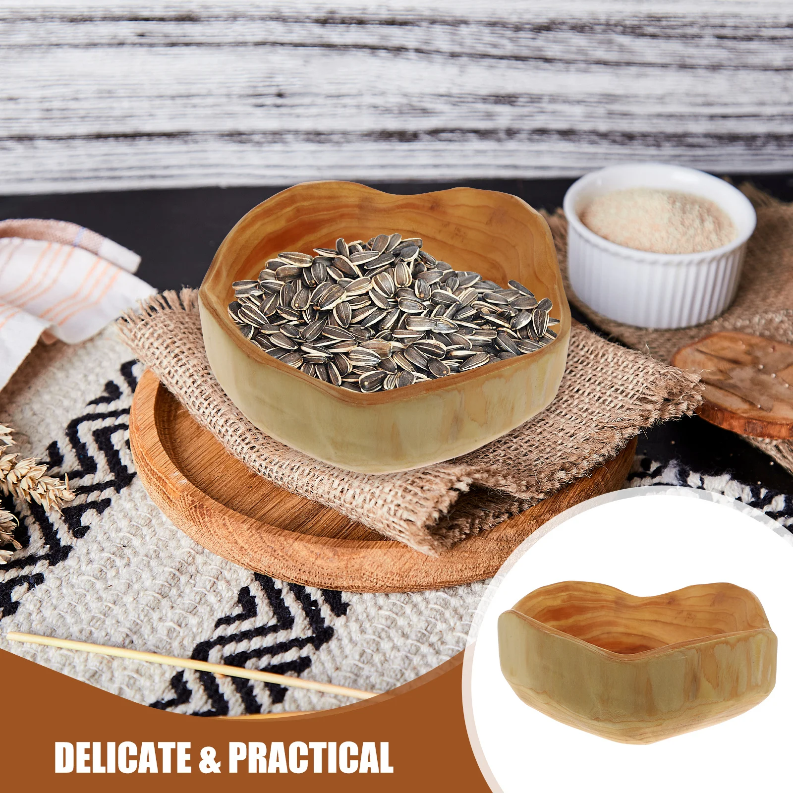 

Wooden Serving Platter Light Small Fruit Plate Dessert Dish Salad Board Wood Plate For Party Wedding Event Kitchen Decor