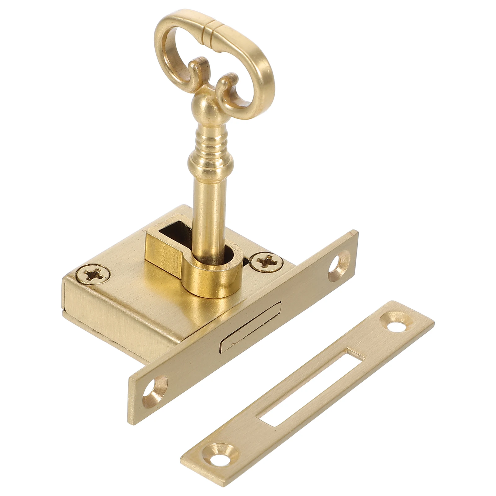 

Cabinet Door Lock Closet Locks with Keys Desk Decked Drawer Retro Brass Cupboard