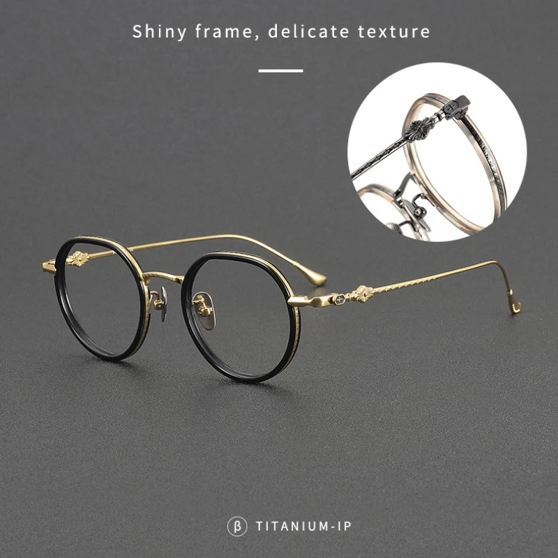 STYLENS Fashionable Acetate Sheet Pure Titanium Prescription Eyewear Brand Designer Designs Men Women Progressive Eyewear 81066 - Image 2