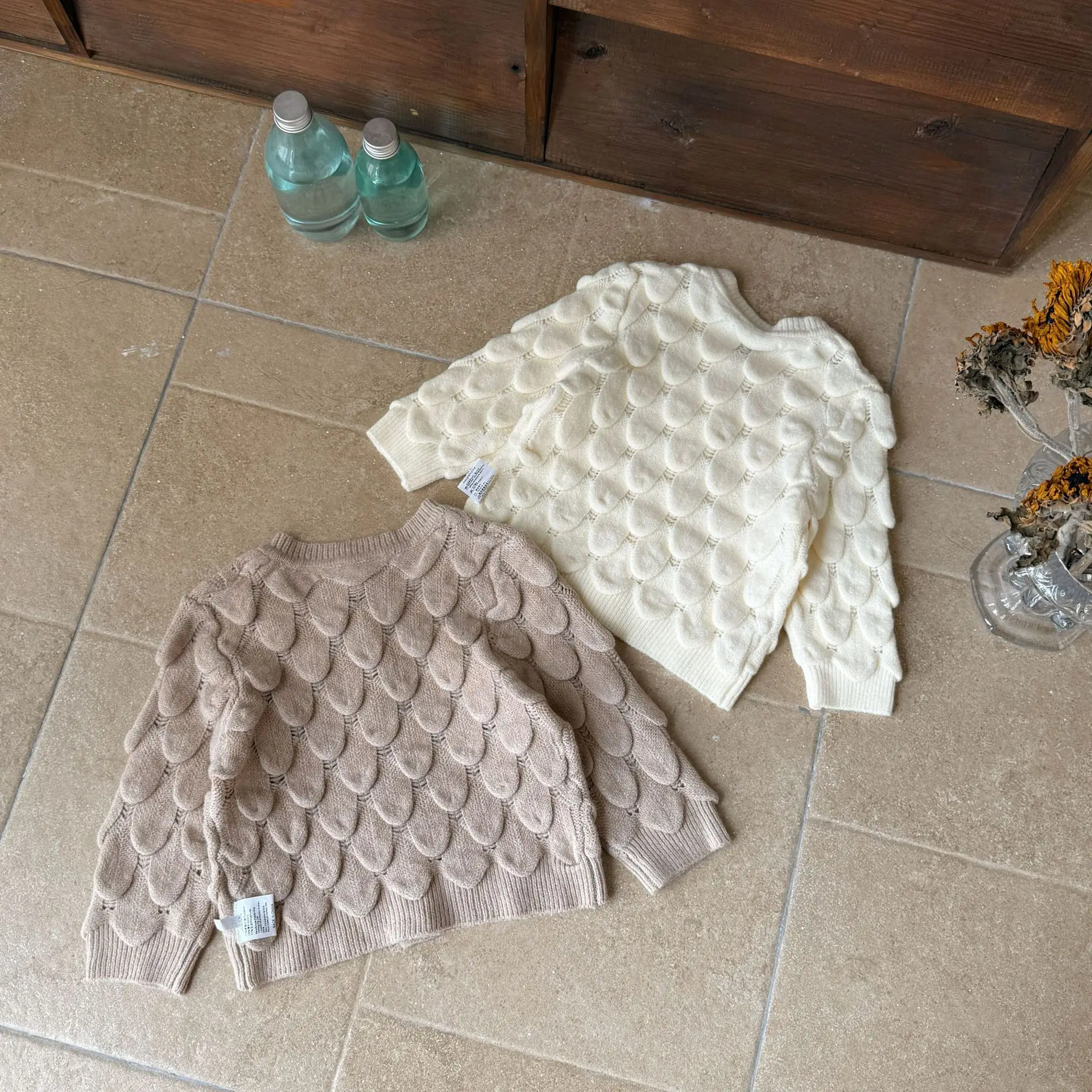 New Autumn And Winter Fashion Sweaters For Boys And Girls, Fish Scale Knitted Jackets, Personalized And Versatile Long Sleeved C