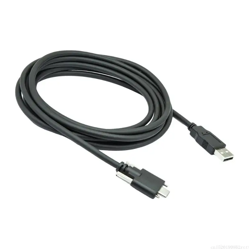 D5BB Industrial USB3.0 to Type C Data Cable with Locking Screws Suitable for Secure Connection in Automation Equipment