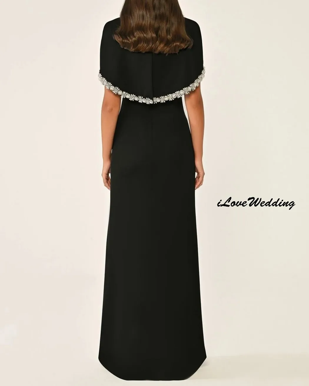 O-Neck Crystal Prom Dresses 2025 Elegant Short Sleeve Evening Dress Formal Gowns Wedding Party Dress For Women Guest Customized