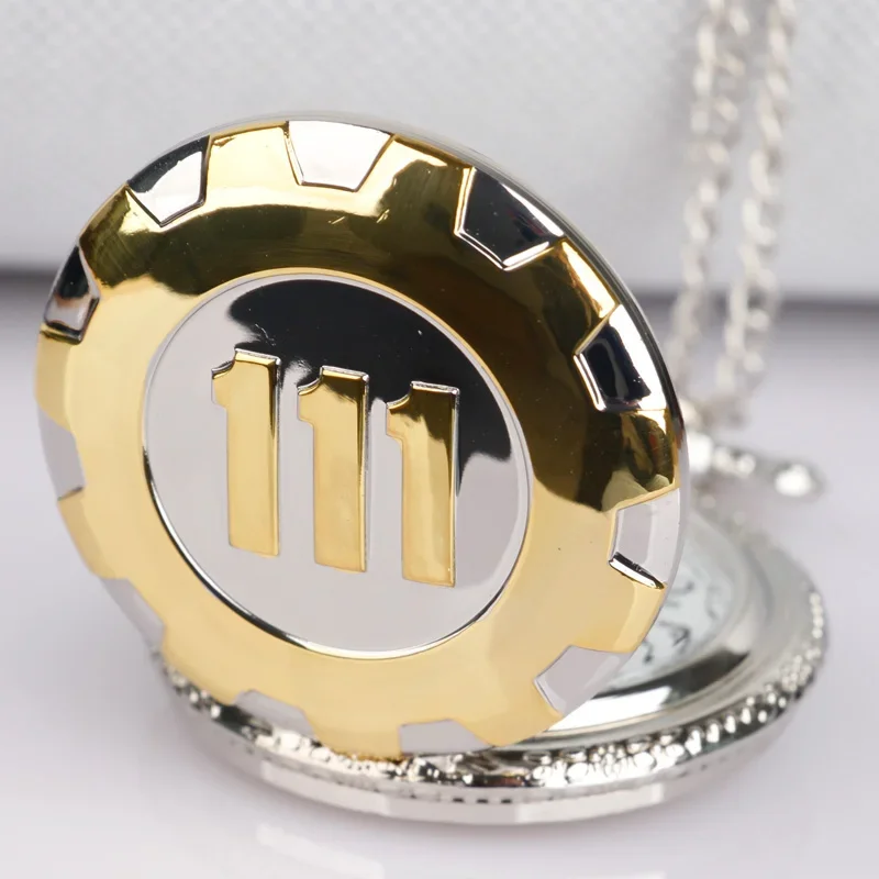 Retro Pocket Watch In Gold Silver With Number Element Necklace Pendant Religious Jewelry Gift For Men And Women