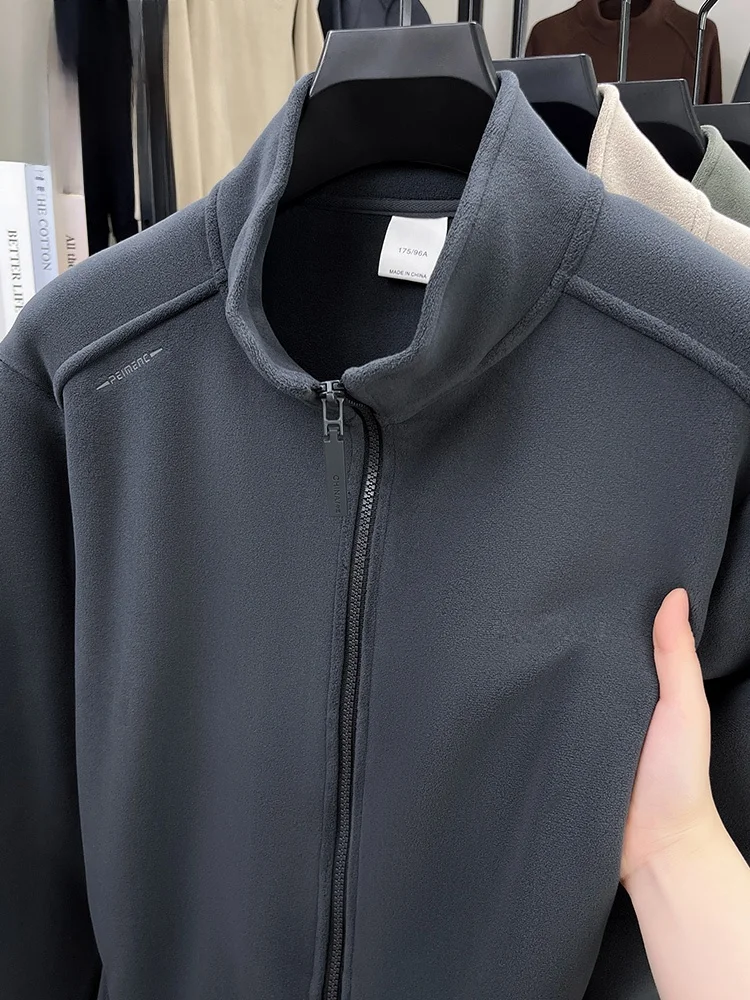 

Мужская повседневная толстовка-кардиган Rn Pure Color Fce Long Sve для осени и зимы, модная верхняя одежда для активного отдыха