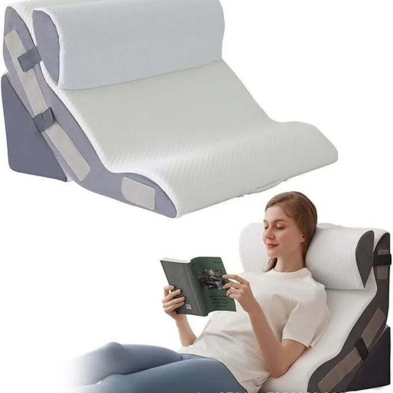 

3 шт./компл. клиновая подушка для сна, регулируемая складная треугольная подушка для храпа и после операции, облегчение боли в спине, кислотный рефлюкс